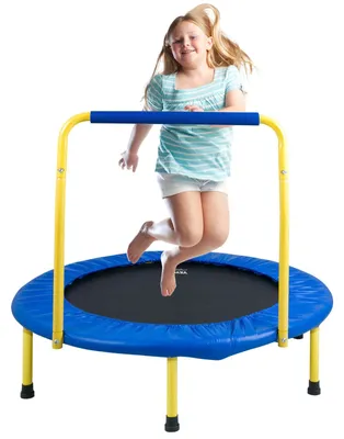 Obrázek produktu pro Mini trampolína pro děti s madlem, průměr 92 cm