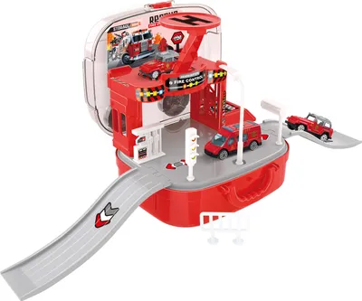 Image de Caserne de pompiers en mallette 44x17x19 cm