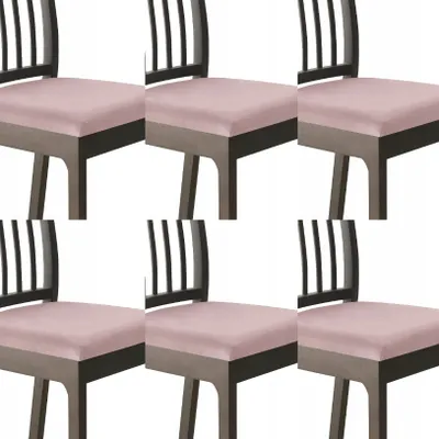 Produktbild von BESTCOVERS VELVET 2.0 Samt Stretch Plüsch Elasthan Sitzbezüge Universal (Puderrosa, 6 Stück)