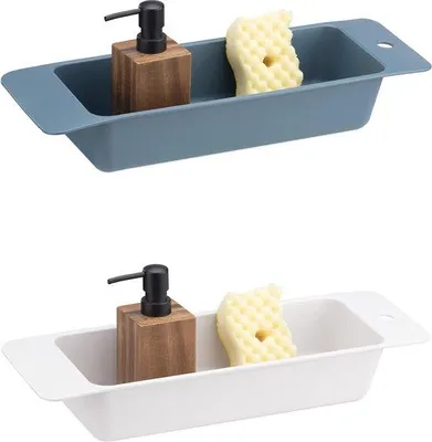 Obrázek produktu pro Sada organizérů do dřezu se 2 odkapávacími plochami, ideální pro pořádek v kuchyni
