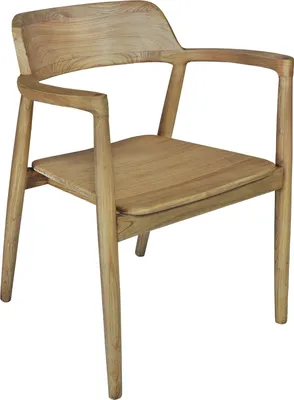 Produktbild von SIT Möbel Holz-Armlehnstuhl aus Sungkaiholz | stapelbar | natur | B 57 x T 61 x H 76 cm | 09663-01 | Serie SCANDI BLONDE