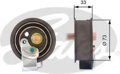 Produktbild von GATES T43123 Spannrolle Zahnriemen Ø73mm