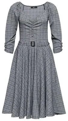 Produktbild von Queen Kerosin Swing Kleid - Check XS