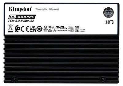 Imagen del producto de Disco de estado sólido NVMe PCIe 5.0 U.2 de 3.84 TB, modelo DC3000ME