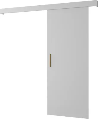 Produktbild von MEBLE KRYSPOL Salwador 1 Schiebetür, 90x204 cm, Weiß, Weiß, Gold