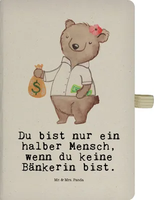 Produktbild von Mr. & Mrs. Panda Reisetagebuch Bänkerin Herz - Transparent - Geschenk, Kladde, Ausbildung, Spruch, notizbuch, A5, Bankangestellte, Hardcover, Lustig, Witzig, Beruf