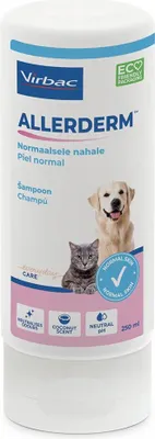 Immagine prodotto di Virbac Allerderm Shampoo per pelli sensibili 250 ml Bianco  Bianco Taglia unica