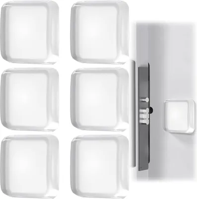 Produktbild von Silikonische Dichtstopper 6er Set, herstellbar, für Küchen, Türen, Boden, Wand (Quadratisch)