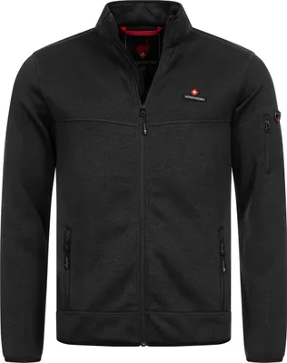Produktbild von Höhenhorn Tacul Herren Jacke Fleece Strickjacke Dunkelgrau Gr. L