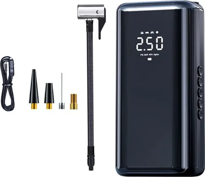 Produktbild von Pompa powietrza, bezprzewodowa pompa powietrza, pompa powietrza 150PSI, przenośna pompa powietrza, sprężarka powietrza do samochodu, ręczna pompa do opon, pompka do opon