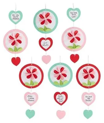 Produktbild von Haba Bastelset Herzblumen - kreative Anhänger basteln