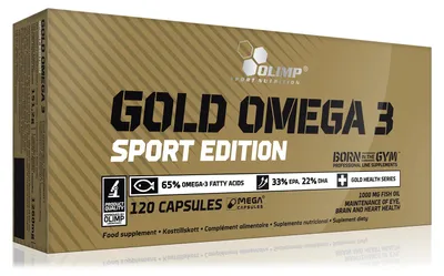 Zdjęcie produktu dla Olimp Nutrition Gold Omega-3 Sport Edition, Kapsułka, Witamina E, 120 szt., 12 mg