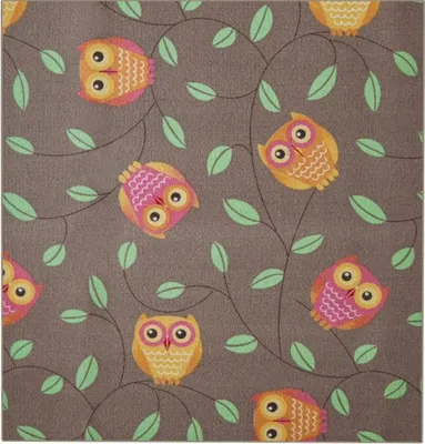 Immagine prodotto di 200x200 cm Tappeto per bambini Little Owls quadrato