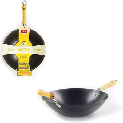 Produktbild von Kohlenstoffstahl-Wok 36 cm Antihaftbeschichtung
