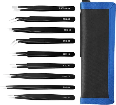 Image de UF-TOOLS - ESD-9 Jeu de pincettes (9 pièces)