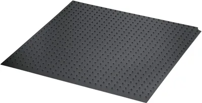 A dark gray floor plate with a pattern of small raised dots, shown from a slightly elevated angle on a white background.
