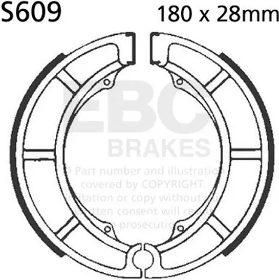 Immagine prodotto di Ganasce freno EBC S609 (1 set)