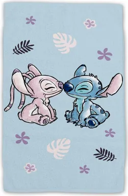 Produktbild von JERRY FABRICS Babyhandtuch Lilo und Stitch Hellblau Baumwolle - Frottee, 50/30 cm