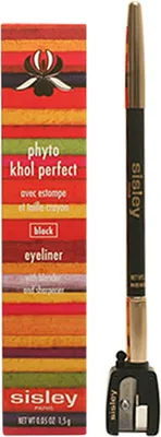 A box of Sisley Phyto-Khol Perfect eyeliner and the eyeliner pencil with its sharpener.