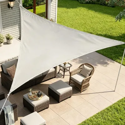 Imagen del producto de Toldo triangular para el sol, impermeable, de 2 x 2 x 2 metros, ideal para balcones y jardines