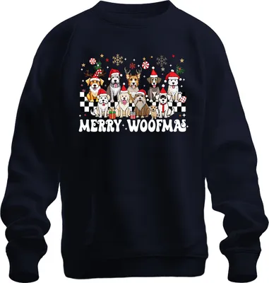 Zdjęcie produktu dla Merry Woofmas Dog Owner - Świąteczny sweter uni , granatowy, XXL