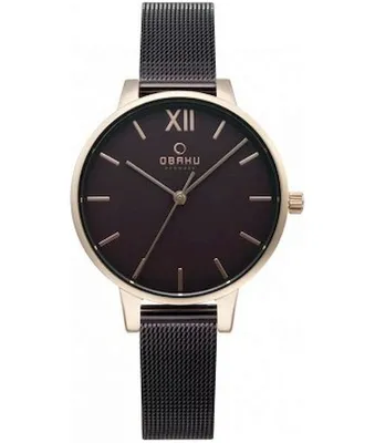 Immagine prodotto di Orologio da polso Obaku, modello da donna, colore marrone, riferimento Obaku-V209LXVNMN