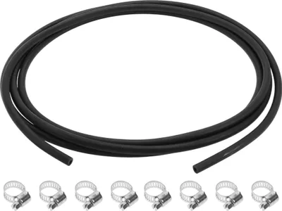 Produktbild von 1/8" Kraftstoffleitungssatz 15.09ft Vakuumschlauch Automobil-Kraftstoffschlauch mit 8 Schellen 1 Satz