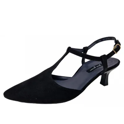 Produktbild von Paul Green Peeptoes & Slingpumps 6064-003, Rauleder, Schwarz, Damen