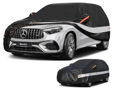 Immagine prodotto di Copertura per auto SUV, 10 strati, 100% impermeabile, per Mercedes Benz GLC (2015-2025), colore nero