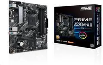 Obrázek produktu pro ASUS PRIME A520M-A II/CSM soc.AM4 A520 DDR4 mATX M.2 D-Sub HDMI DP