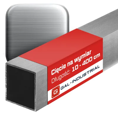 Zdjęcie produktu dla Profil Aluminiowy SZCZOTKOWANY 50x50x3mm 400 cm Rura Kwadratowa Na wymiar