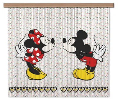 Kinder-Vorhang Disney Mickey Mouse, 180x160 cm, 2 Paneele
