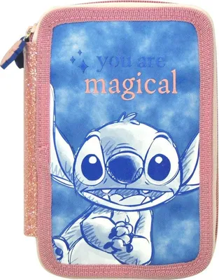 Obrázek produktu pro Stitch trojité pouzdro na tužky pro školy, kanceláře nebo výtvarné potřeby