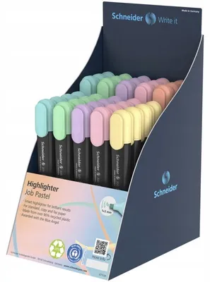 Image de Schneider Job Pastel Lot de 85 Surligneurs Couleurs Pastel