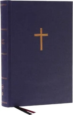 Produktbild von NKJV, Single-Column Wide-Margin Reference Bible, Cloth over Board, Blue, Red Letter, Comfort Print