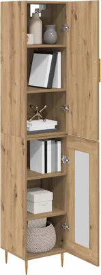Immagine prodotto di vidaXL Credenza 2 pezzi Artigianale in legno di quercia