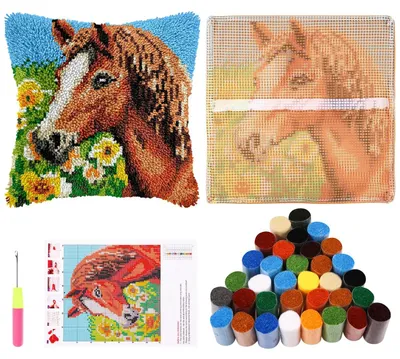 Productafbeelding van DIY Knuffelkussen Set voor Volwassenen met Haakgaren