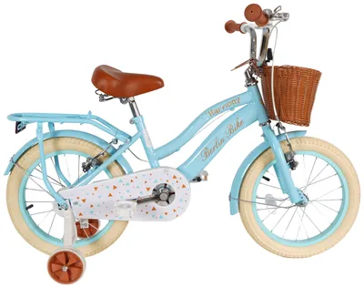 Produktbild von 16 Zoll Kinderfahrrad Mädchenfahrrad Berlin Bike ab 4 Jahren - Fahrrad für Mädchen - Inklusive Stützräder