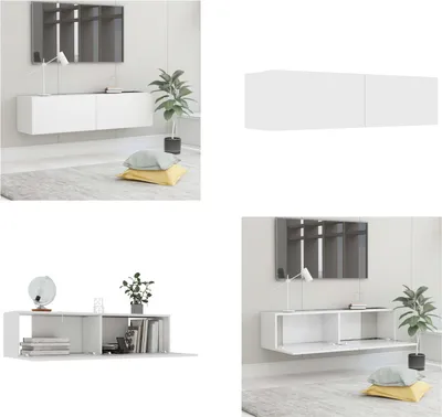 Immagine prodotto di vidaXL Mobile TV bianco 120x30x30 cm in legno - Mobile TV - Mobili TV - Mobili TV - Credenza