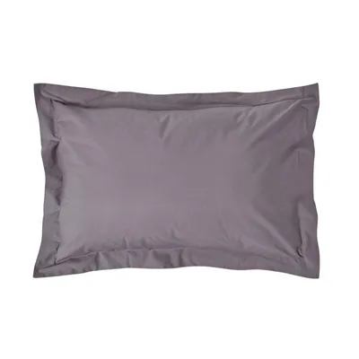 Produktbild von HOMESCAPES Kopfkissenbezug mit Stehsaum Fadendichte 200 Anthrazit, 48 x 74 cm