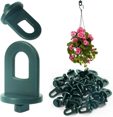 Produktbild von 50 Gewächshausclips aus Kunststoff mit hoher Tragfähigkeit, stabile Pflanzenhalter und Rankhilfen für Gewächshäuser und den Garten