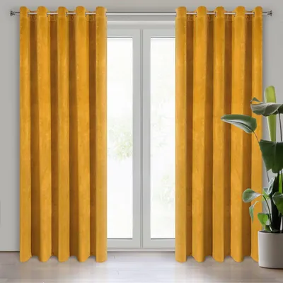Produktbild von Eurofirany Vorhang VILLA senf 140X250 Ösen