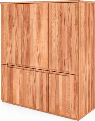 Produktbild von Highboard Bento aus Kernbuche massiv 111x45x129 cm mit 6 Türen