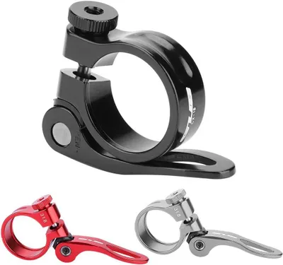 Productafbeelding van Zadelpenklem snelspanner 31,8 mm - Aluminium - Zwart