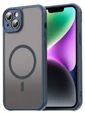 Produktbild von Techsuit – HaloFrost II MagSafe Schutzhülle für iPhone 14 Plus – dunkelblau