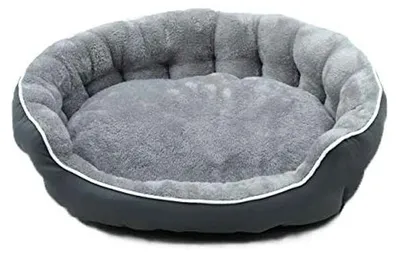 Produktbild von Weiches Winterbett für Hunde und Katzen, Grau, 75 x 65 cm