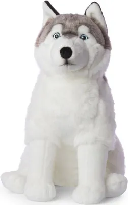 Immagine prodotto di WWF - Peluche - Husky (seduto, 70 cm) figura di peluche realistica in peluche