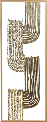 Produktbild von BELIANI Wanddekoration Gold Eisen Geometrisch Einteilig Handgemacht Modern Wandobjekt Wanddeko für Schlafzimmer Wohnzimmer Flur Küche Esszimmer