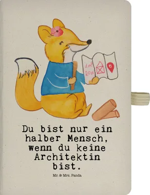 Produktbild von Mr. & Mrs. Panda Journal Architektin Herz - Transparent - Geschenk, notizbuch, Beruf, A5, Adressbuch, Tagebuch, Spruch, Witzig, Architekturbüro, Innenarchitektin, Kladde