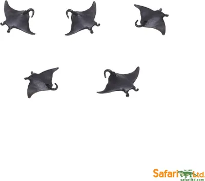 Produktbild von Safari - 349422 - Good Luck Minis - Glücksminis, Manta, ca. 3,2cm, PVC, 5 Stück